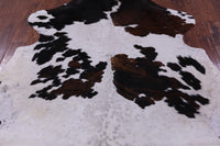 Thumbnail for Tricolor Natural Cowhide Rug - Large 6'7