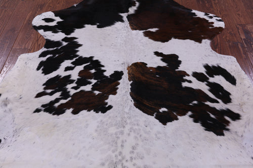 Tricolor Natural Cowhide Rug - Large 6'7