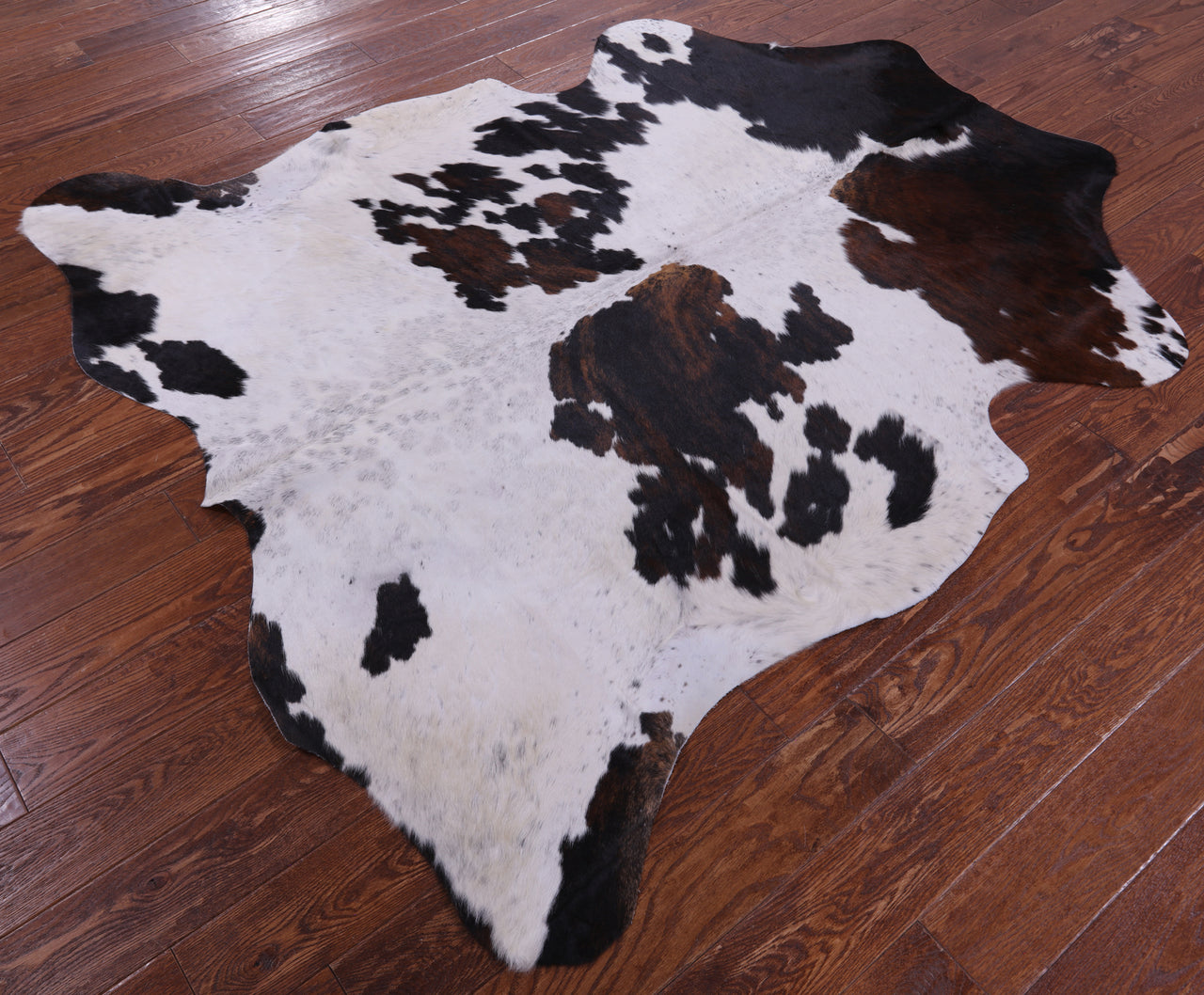 Tricolor Natural Cowhide Rug - Large 6'7"H x 6'0"W