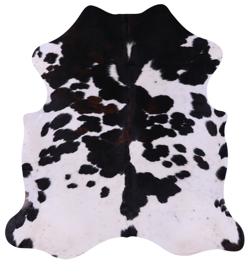 Tricolor Natural Cowhide Rug - Large 6'5
