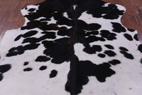 Thumbnail for Tricolor Natural Cowhide Rug - Large 6'5