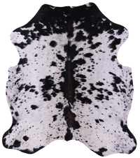 Thumbnail for Salt & Pepper Natural Cowhide Rug - X-Large 7'7