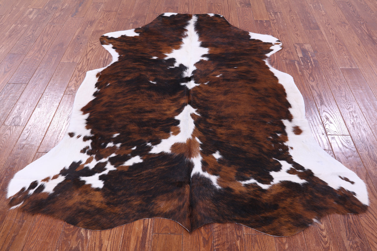 Tricolor Natural Cowhide Rug - Medium 6'2"H x 5'5"W