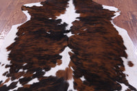 Thumbnail for Tricolor Natural Cowhide Rug - Medium 6'2