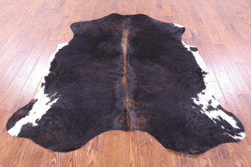 Dark Brown Natural Cowhide Rug - Large 6'5