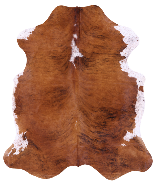 Brindle Brown Natural Cowhide Rug - X-Large 7'3"H x 6'1"W