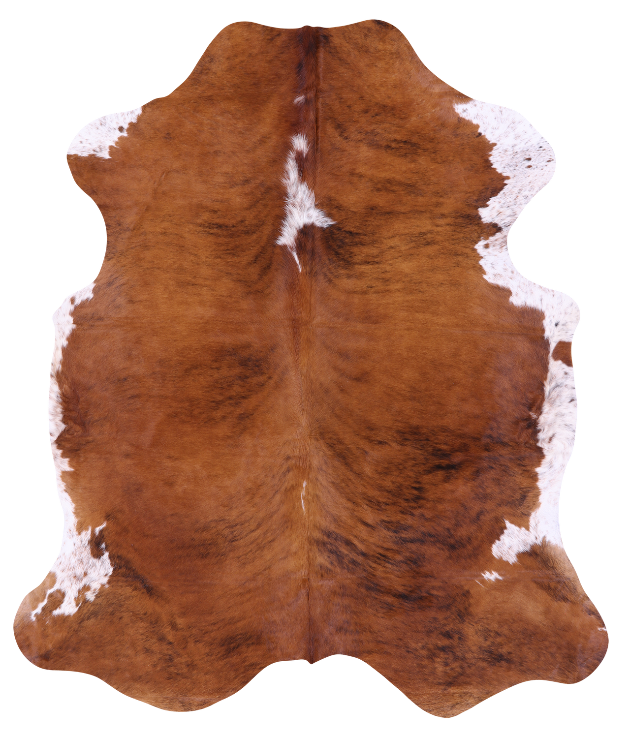 Brindle Brown Natural Cowhide Rug - X-Large 7'3"H x 6'1"W