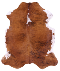 Thumbnail for Brindle Brown Natural Cowhide Rug - X-Large 7'3