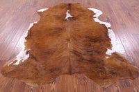 Thumbnail for Brindle Brown Natural Cowhide Rug - X-Large 7'3