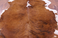 Thumbnail for Brindle Brown Natural Cowhide Rug - X-Large 7'3