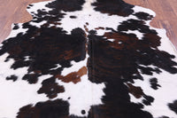 Thumbnail for Tricolor Natural Cowhide Rug - Large 6'9