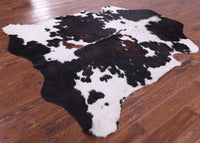 Thumbnail for Tricolor Natural Cowhide Rug - Large 6'9