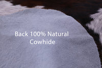 Thumbnail for Tricolor Natural Cowhide Rug - X-Large 7'0