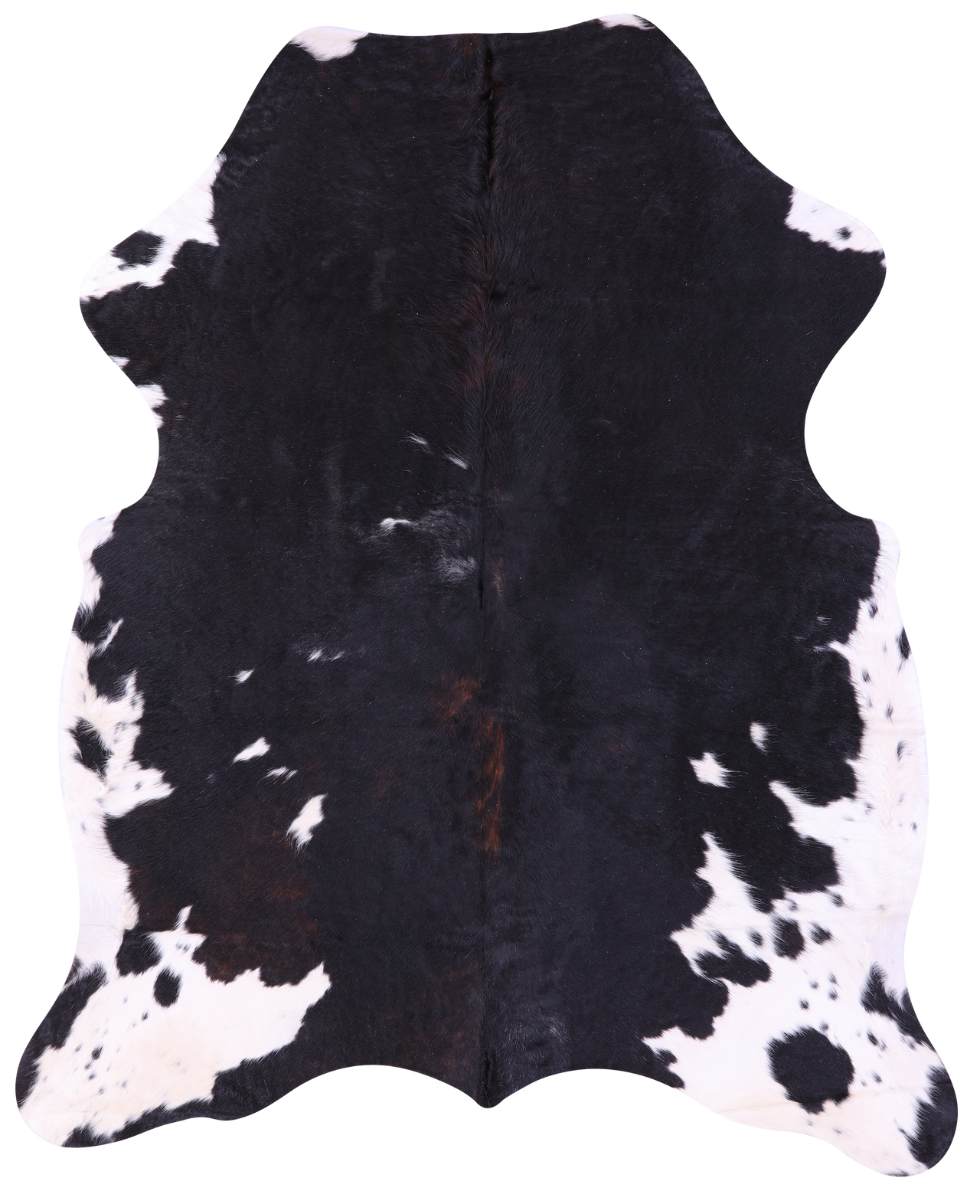 Tricolor Natural Cowhide Rug - X-Large 7'0"H x 5'8"W