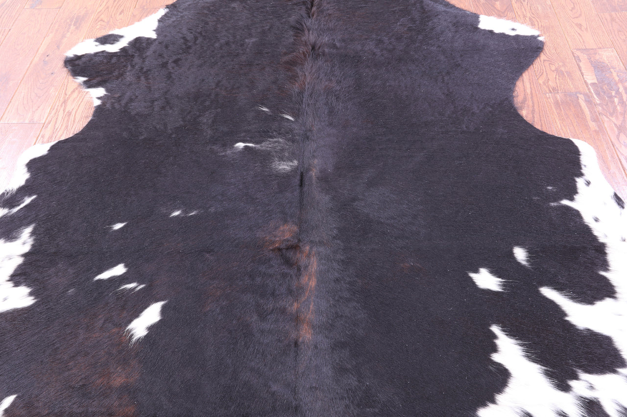 Tricolor Natural Cowhide Rug - X-Large 7'0"H x 5'8"W