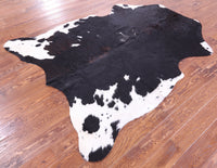 Thumbnail for Tricolor Natural Cowhide Rug - X-Large 7'0