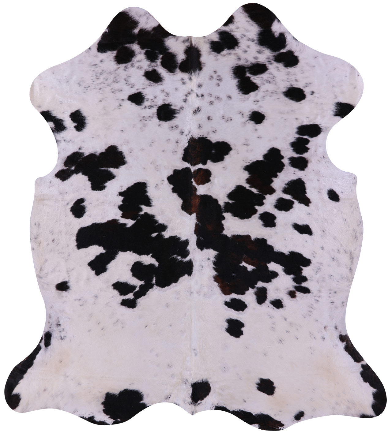 Tricolor Natural Cowhide Rug - Large 6'10"H x 6'2"W