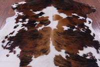 Thumbnail for Tricolor Natural Cowhide Rug - X-Large 7'5