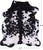 Black & White Natural Cowhide Rug - XX-Large 8'0"H x 6'7"W