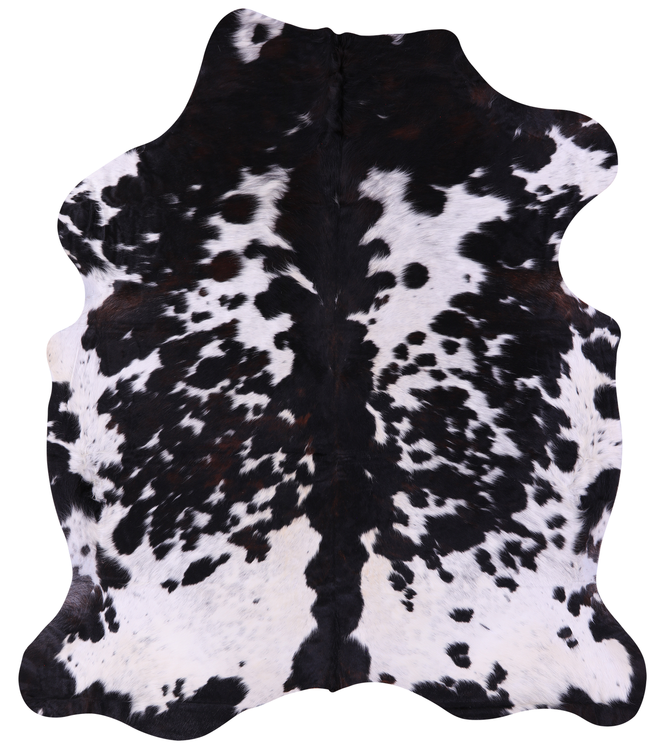 Black & White Natural Cowhide Rug - XX-Large 8'0"H x 6'7"W