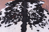 Thumbnail for Black & White Natural Cowhide Rug - XX-Large 8'0