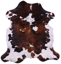 Thumbnail for Tricolor Natural Cowhide Rug - X-Large 7'0