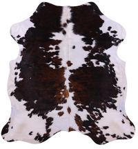 Thumbnail for Tricolor Natural Cowhide Rug - Large 6'9