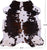 Tricolor Natural Cowhide Rug - Large 6'9"H x 6'4"W