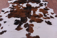 Thumbnail for Tricolor Natural Cowhide Rug - Large 6'5