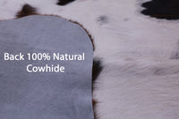 Thumbnail for Tricolor Natural Cowhide Rug - Large 6'5