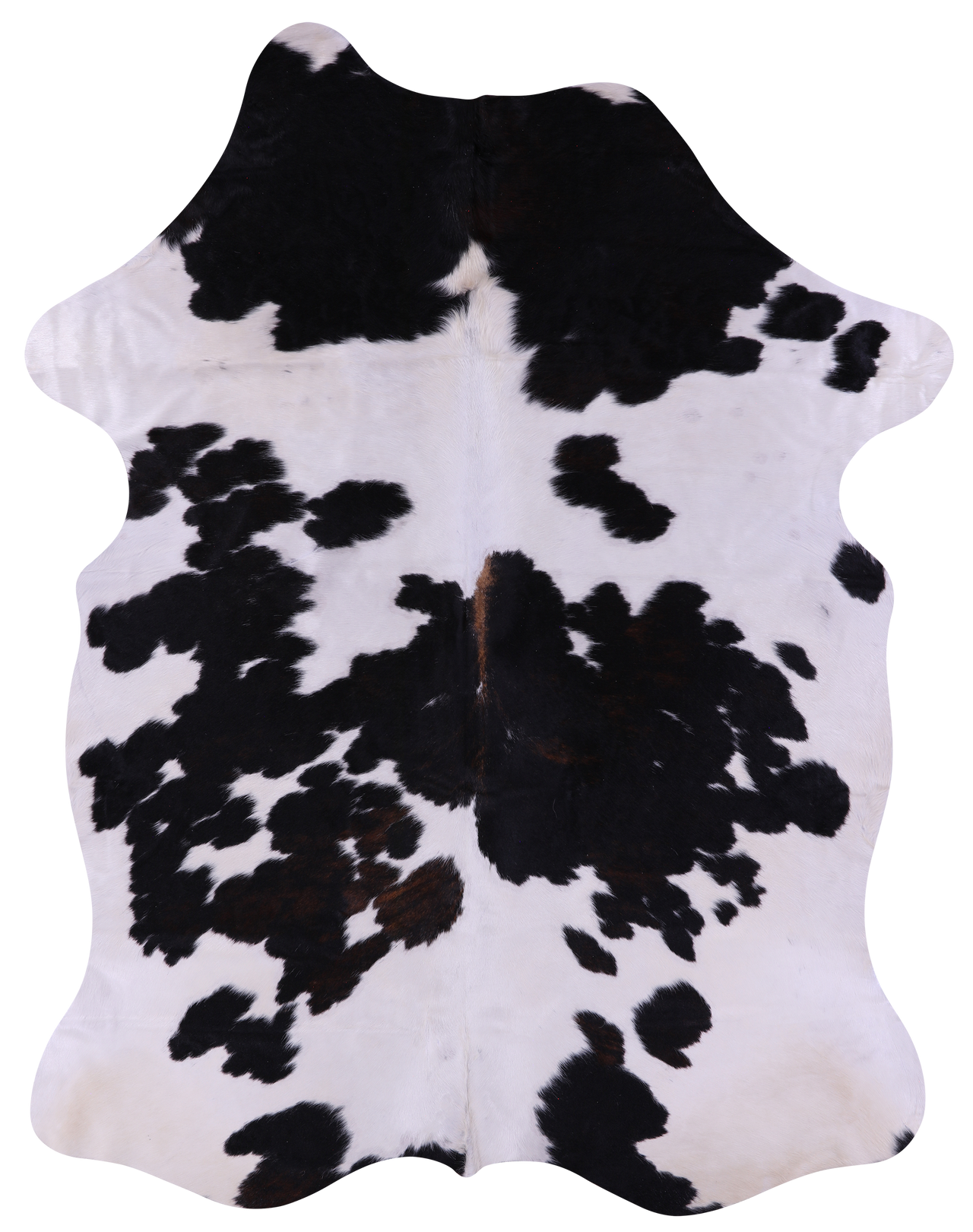 Tricolor Natural Cowhide Rug - X-Large 7'0"H x 5'6"W