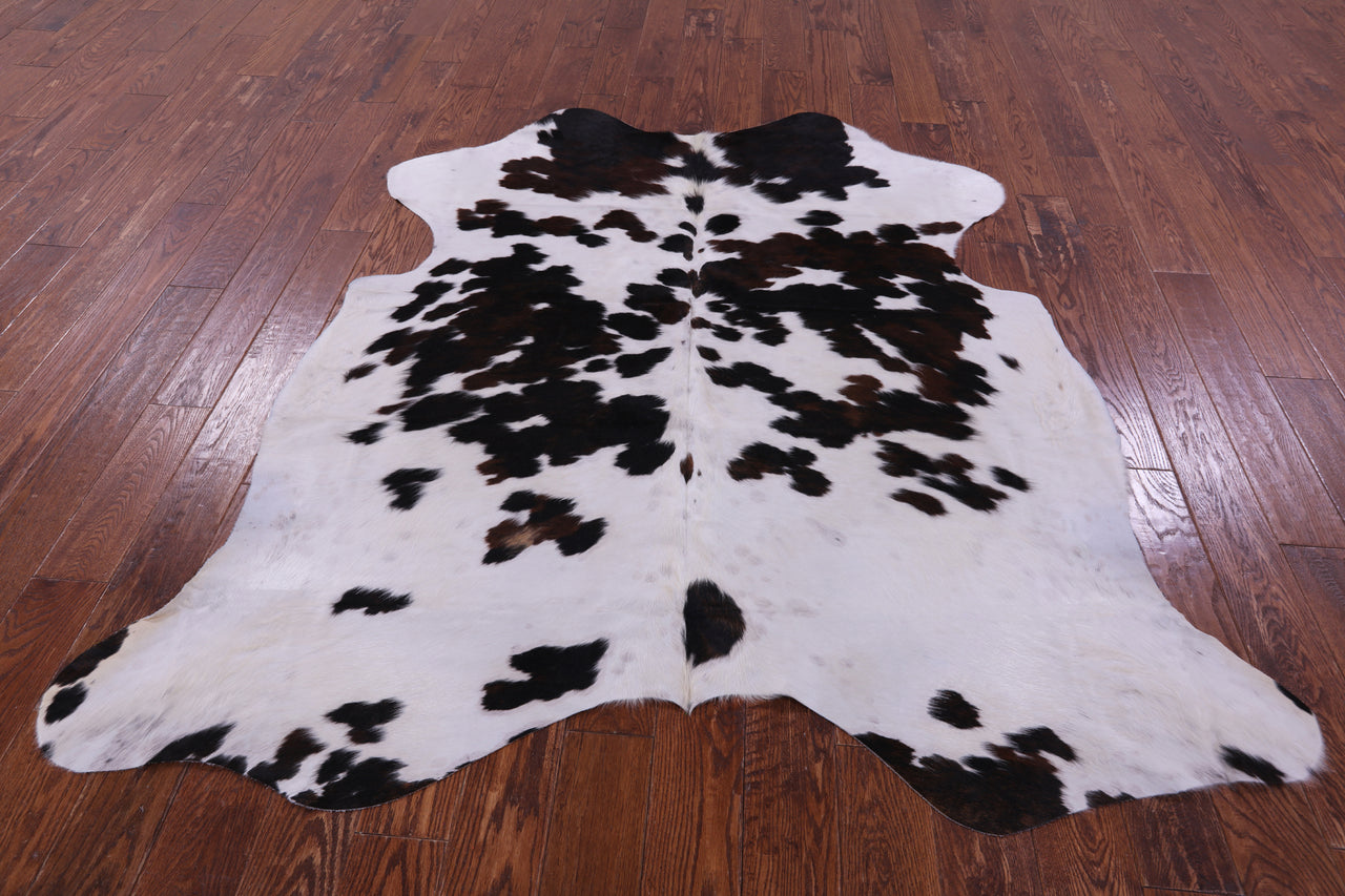 Tricolor Natural Cowhide Rug - Medium 6'3"H x 6'1"W