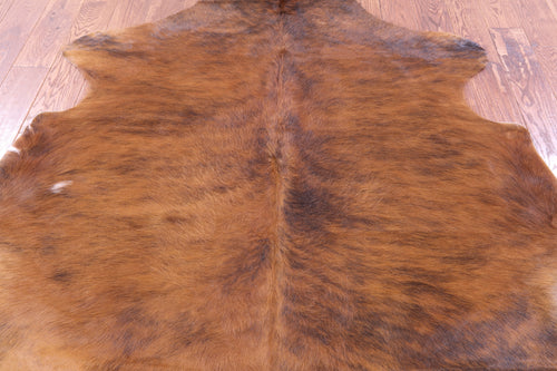 Brown Natural Cowhide Rug - Large 6'10