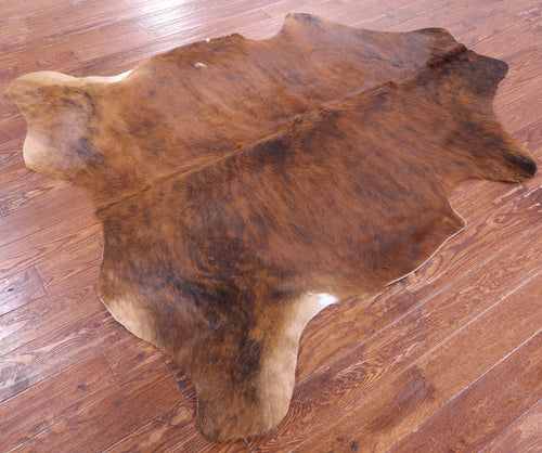 Brown Natural Cowhide Rug - Large 6'10