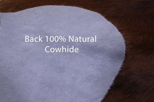 Brown Natural Cowhide Rug - Large 6'10