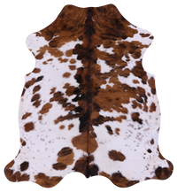 Thumbnail for Tricolor Natural Cowhide Rug - Large 6'5