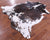 Salt & Pepper Natural Brown Cowhide Rug - XX-Large 7'8"H x 7'0"W