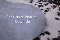 Thumbnail for Salt & Pepper Natural Brown Cowhide Rug - XX-Large 7'8