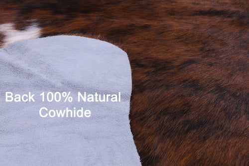 Brindle Natural Cowhide Rug - Large 6'7