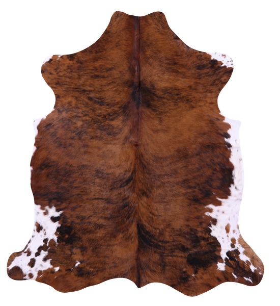 Brindle Natural Cowhide Rug - Large 6'7"H x 5'11"W