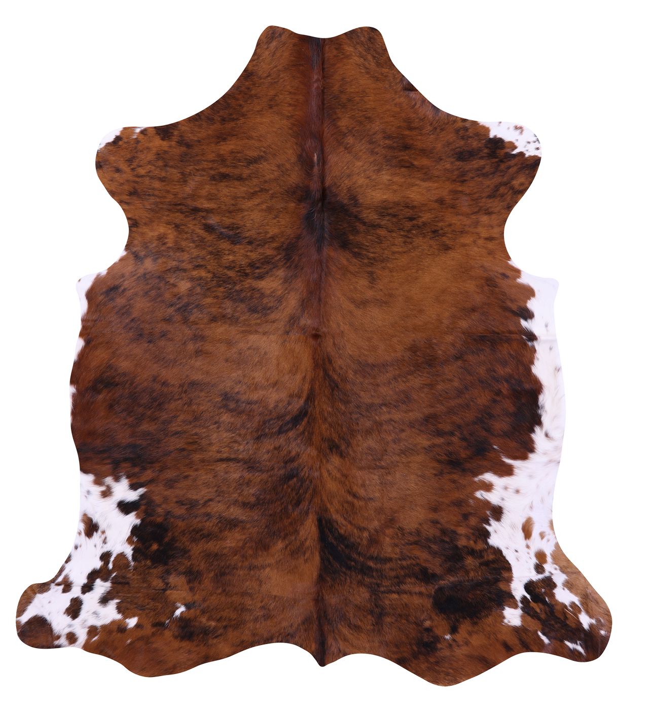 Brindle Natural Cowhide Rug - Large 6'7"H x 5'11"W