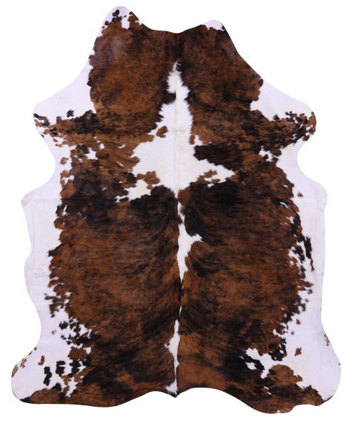 Tricolor Natural Cowhide Rug - XX-Large 8' 0"H x 6' 7"W