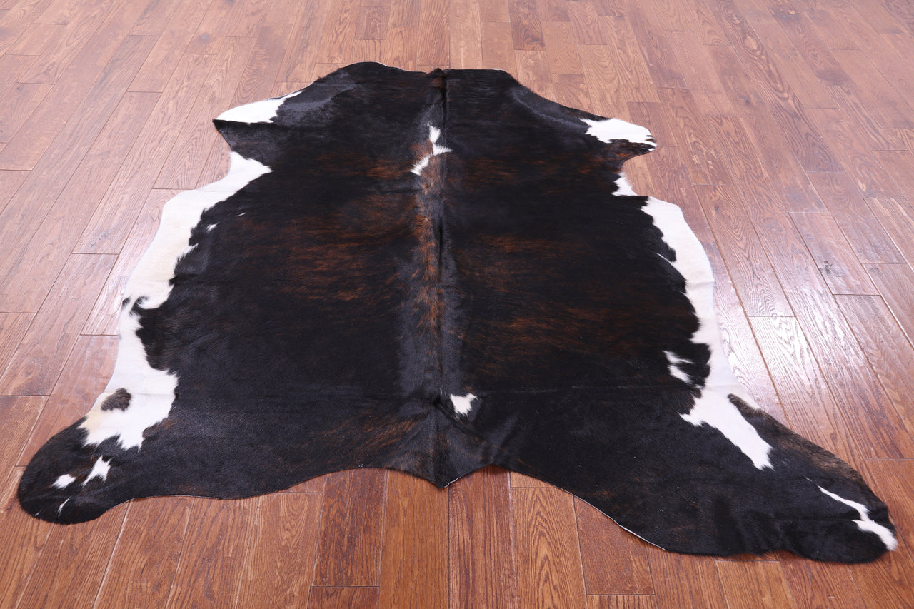 Tricolor Natural Cowhide Rug - Medium 6' 0"H x 5' 9"W