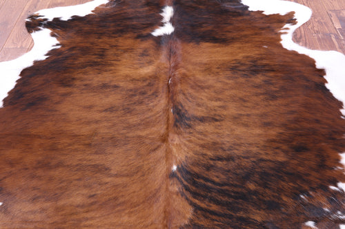 Brindle Natural Cowhide Rug - Large 6'8