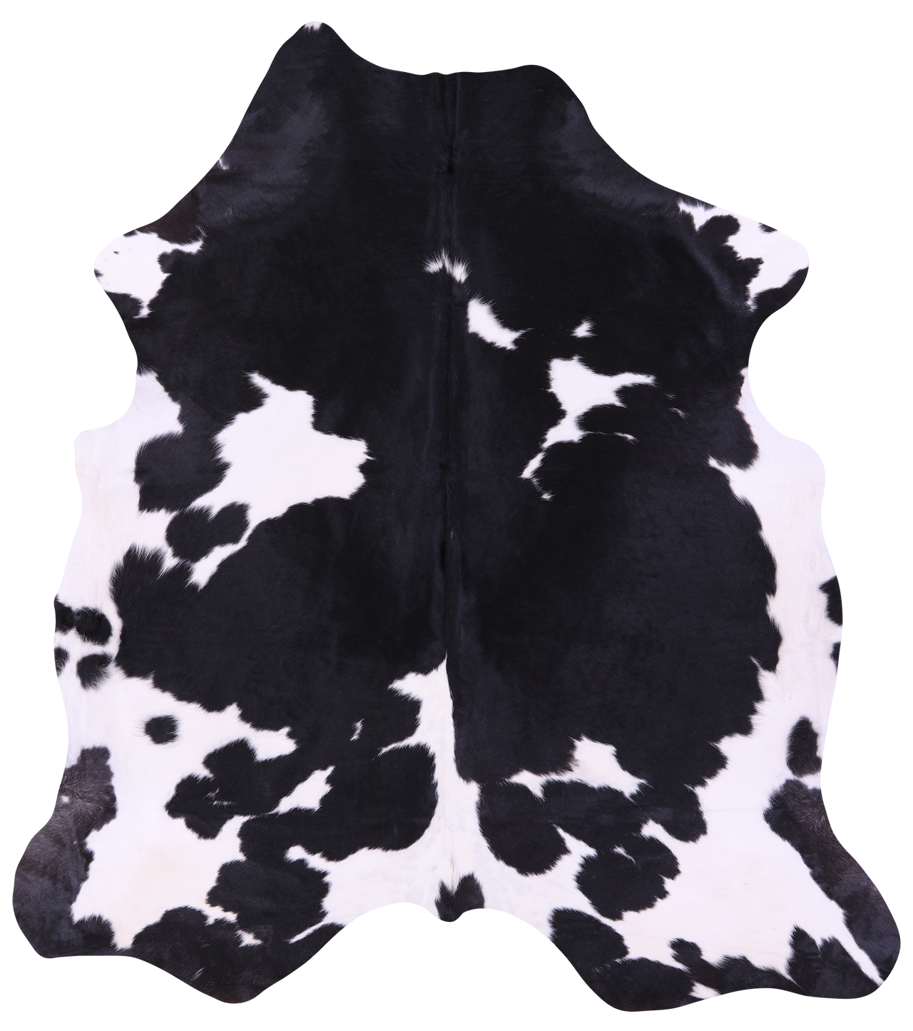 Black & White Natural Cowhide Rug - XX-Large 7'11"H x 6'11"W