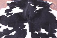 Thumbnail for Black & White Natural Cowhide Rug - XX-Large 7'11
