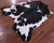 Black & White Natural Cowhide Rug - XX-Large 7'11"H x 6'11"W