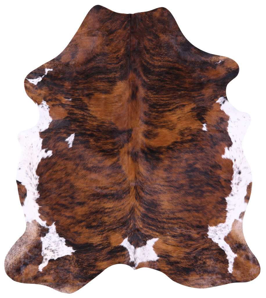 Brindle Natural Cowhide Rug - X-Large 7'2"H x 6'6"W