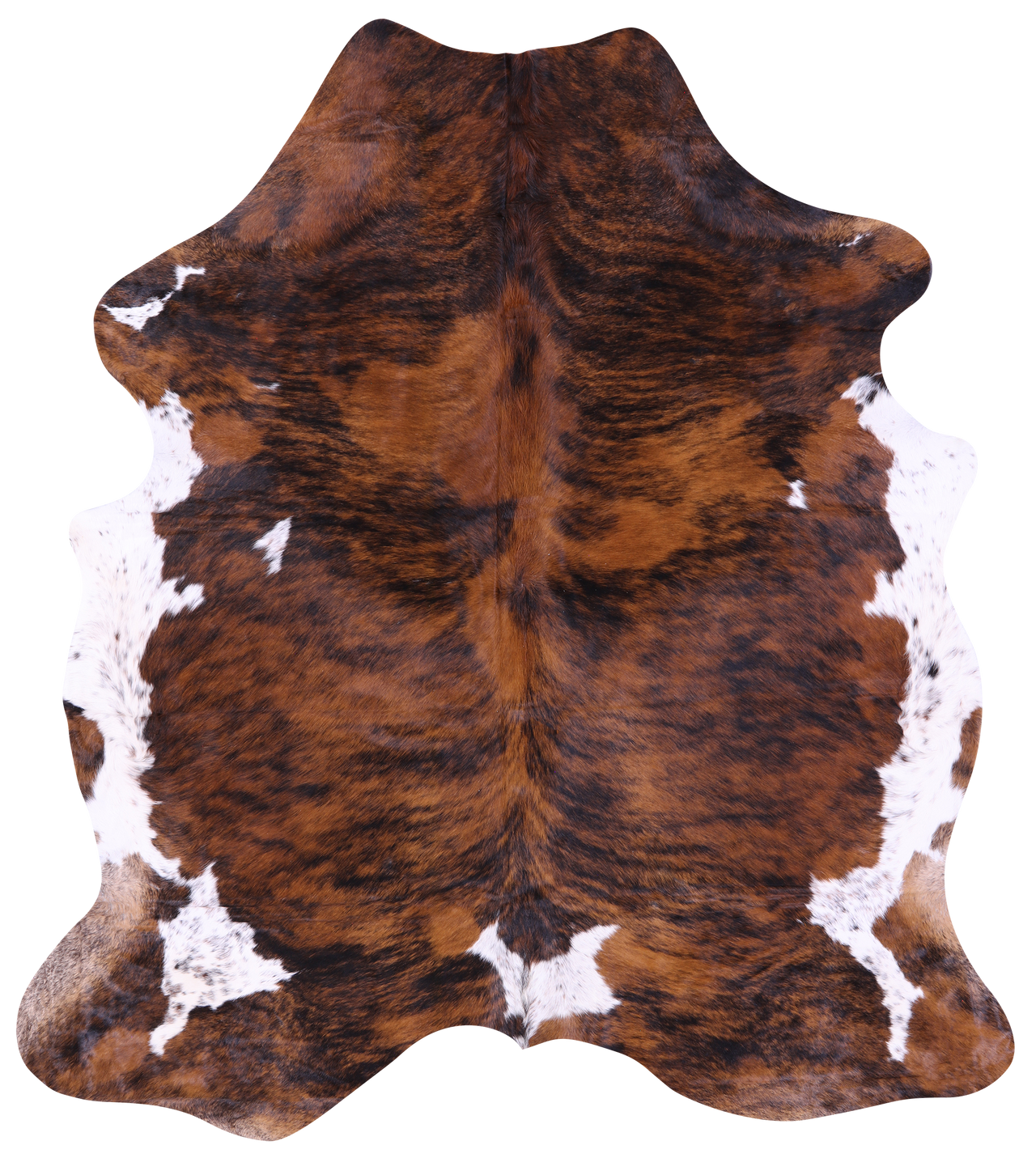 Brindle Natural Cowhide Rug - X-Large 7'2"H x 6'6"W