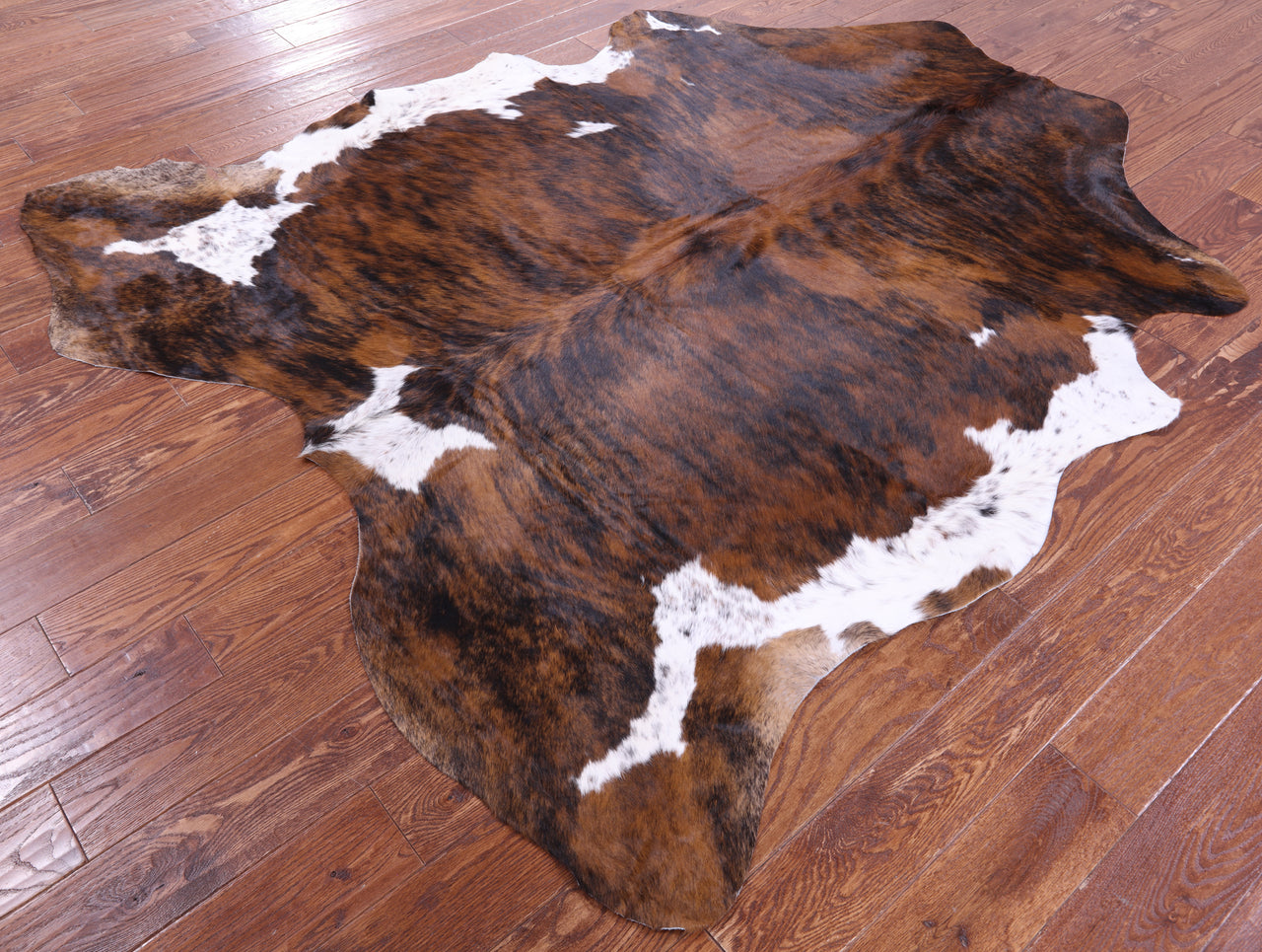 Brindle Natural Cowhide Rug - X-Large 7'2"H x 6'6"W